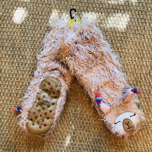 ✨Pink Llama Slipper Socks✨